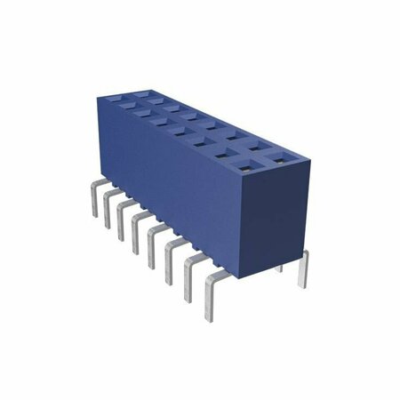 FCI Board Connector, 12 Contact(S), 2 Row(S), Female, Straight, 0.1 Inch Pitch, Solder Terminal,  71991-306LF